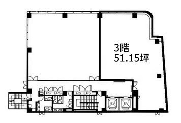 ヒューリック蛎殻町ビル3F 間取り図