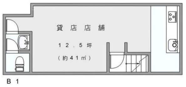 村田ビルB1F 間取り図