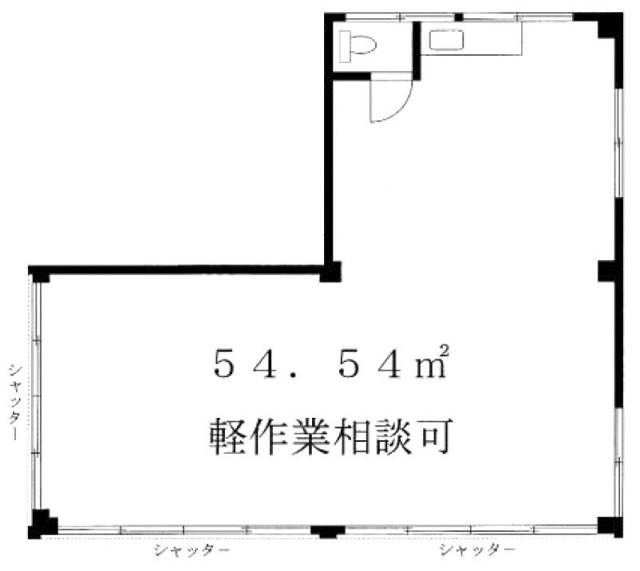 鈴木ビル1F 間取り図