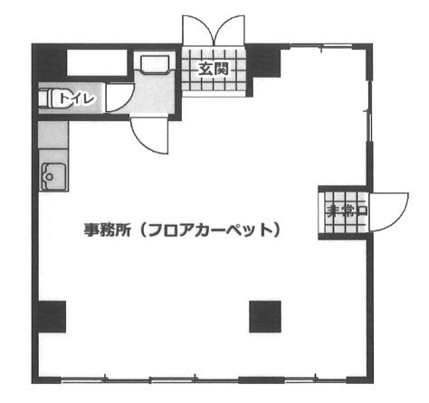 キタハラビル1F 間取り図