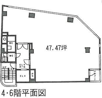 第2昭和ビル4F 間取り図