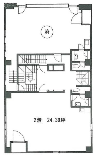 八丁堀共同(入船屋)ビルB 間取り図