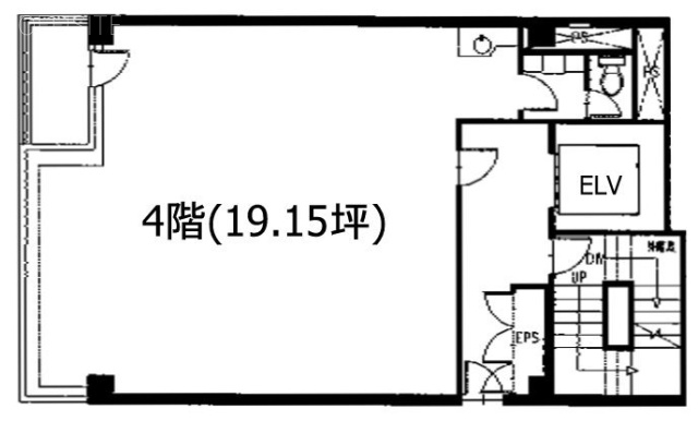 木村実業第2ビル4F 間取り図