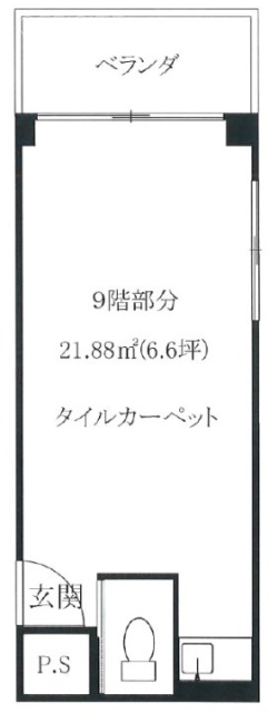 ランジェ青山9F 間取り図