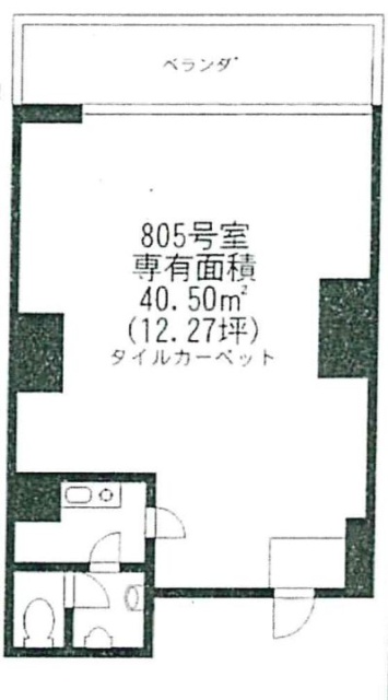 ニュー常磐松マンション805 間取り図