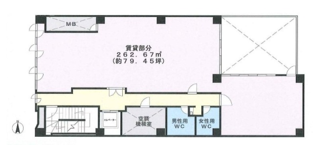 エース足立ビル2F 間取り図