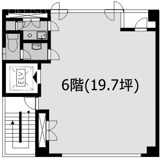 保谷ビル6F 間取り図