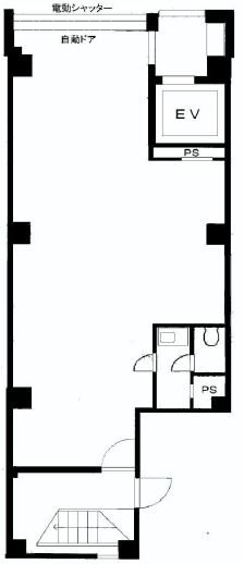 諏訪ビル1F 間取り図