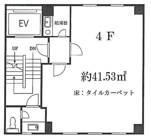 日本橋兜町シティービル4F 間取り図