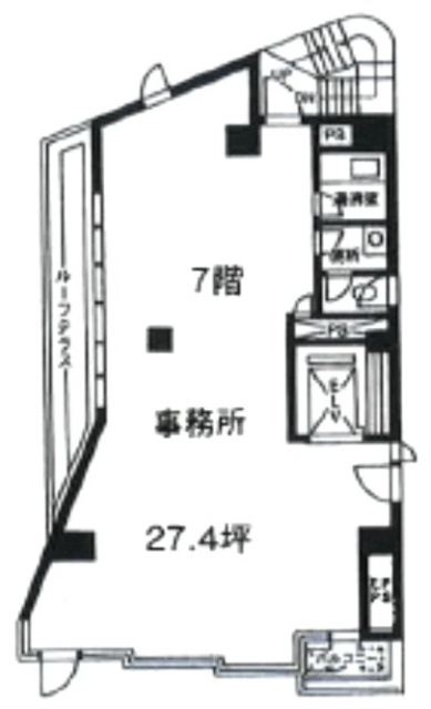 WOODY21ビル7F 間取り図