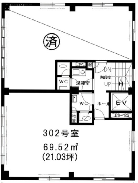 五明館302 間取り図