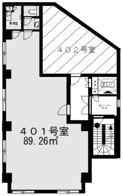 石切橋ビル4F 間取り図