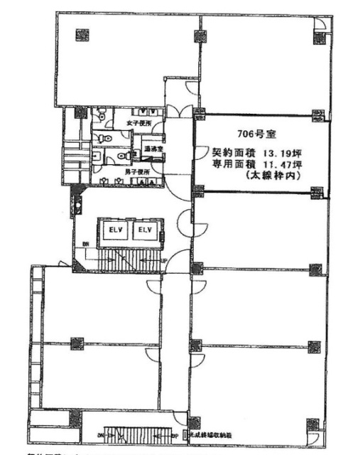 岩月ビル706 間取り図
