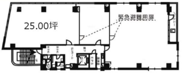 平松川崎ビル4F 間取り図