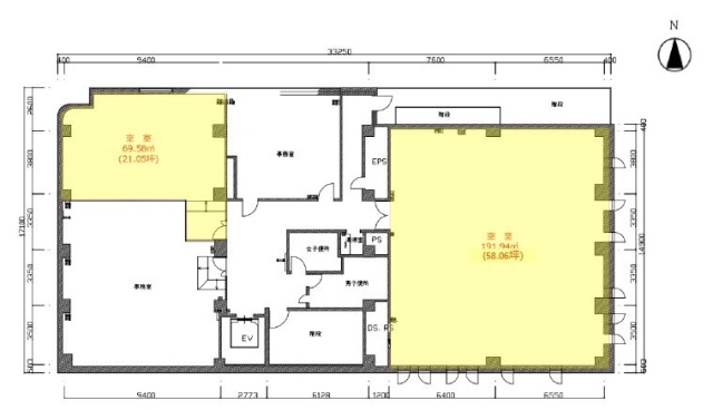 浜松町ビル2F 間取り図