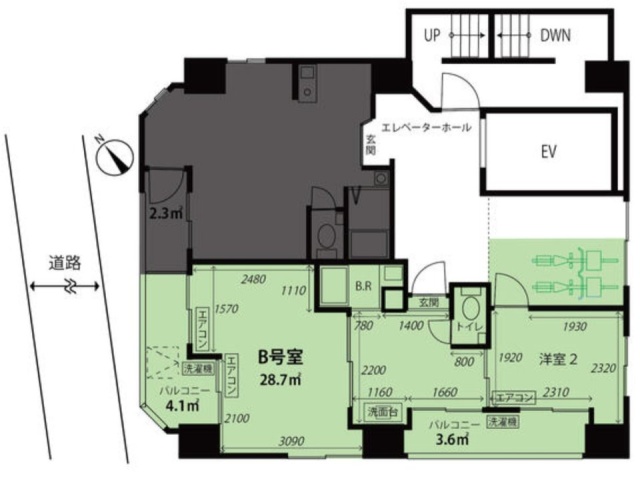 コンシェルジュ髙橋B 間取り図