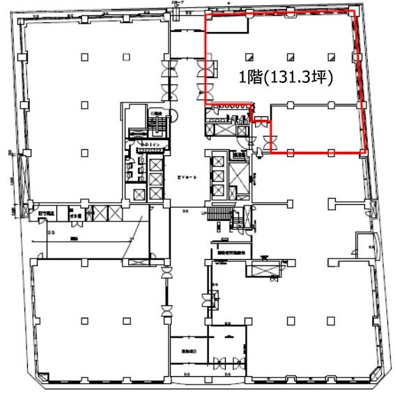 野村不動産日本橋本町ビル1F 間取り図