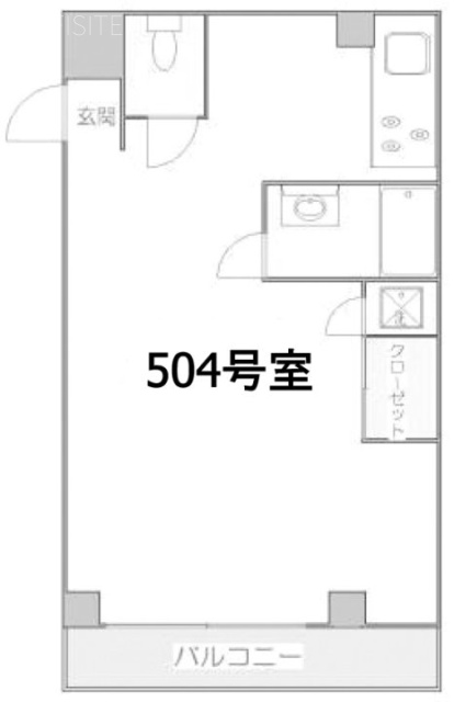 六本木三丁目ビル504 間取り図