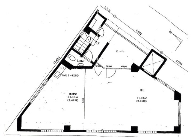 信濃町第一ビル1F 間取り図