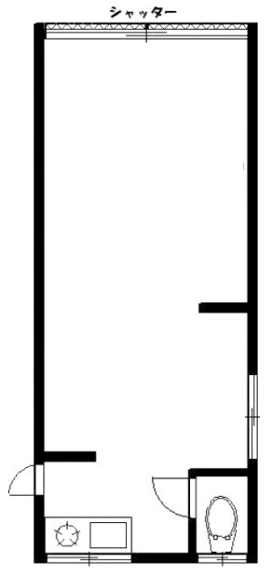 コーポ・ウチダビル1F 間取り図