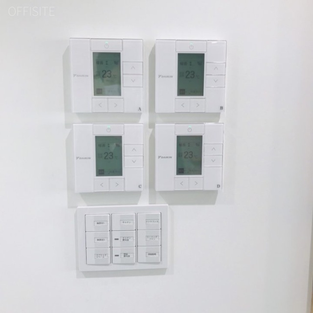 RENOBLE NINGYOCHO 5階【5FB+6F】 50.59坪　5階B号室 空調スイッチ