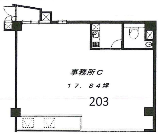 フォレスタビル203 間取り図