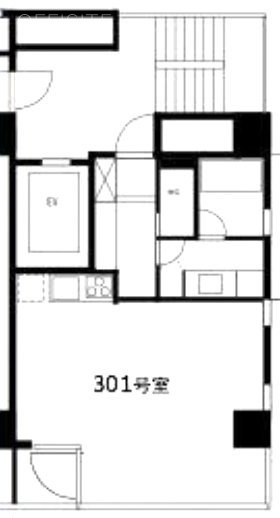 日本橋Tビル301 間取り図