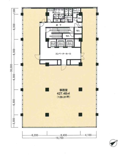 TOKYU REIT八丁堀ビル9F 間取り図