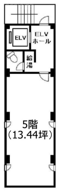 国際本社ビル第二別館5F 間取り図