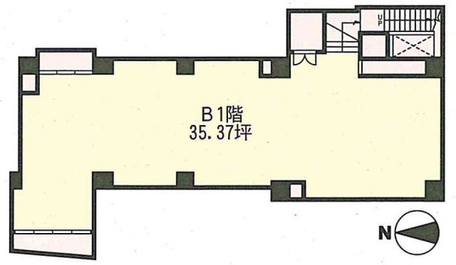 高田馬場ペガサスビルB1F 間取り図