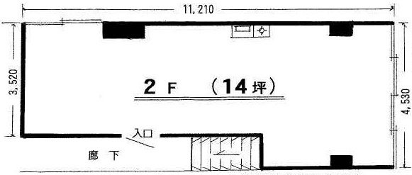 星ビル2F 間取り図