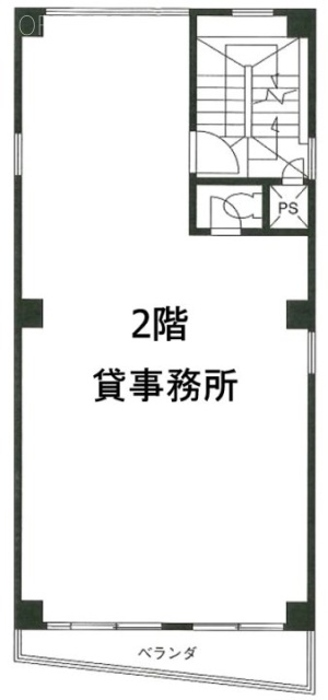 スカイハイツビル2F 間取り図