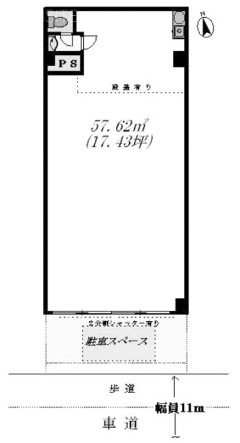 ハイコーポ松が谷ビル1F 間取り図