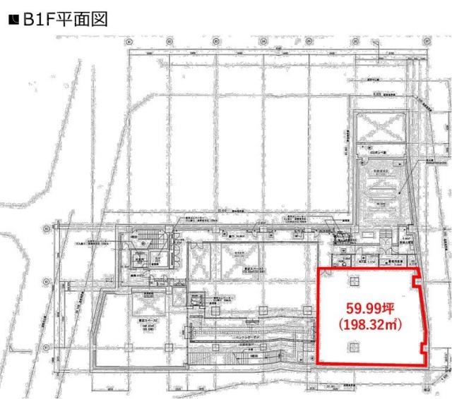 恵比寿サウスワンB1F 間取り図