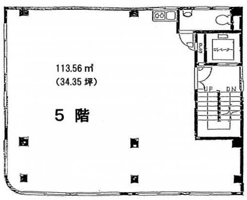 西山興業西新橋ビル5F 間取り図