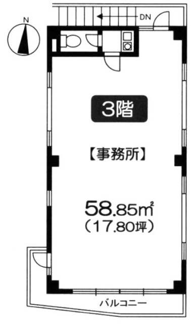 第3小松ビル3F 間取り図