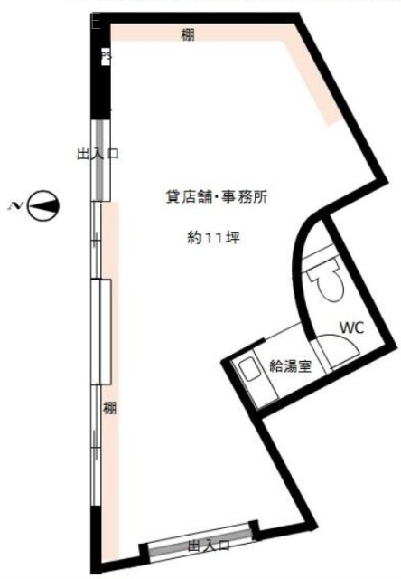 前野ビル1F 間取り図