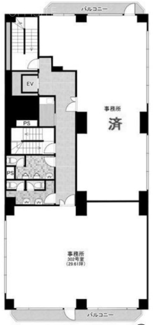 サンライズ小林3F 間取り図