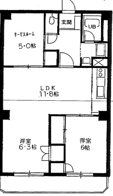 番町MKビル202 間取り図