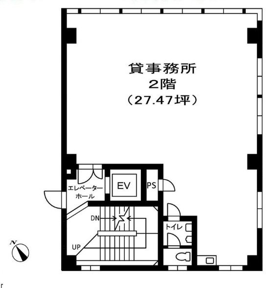 久(キュウ)ビル2F 間取り図