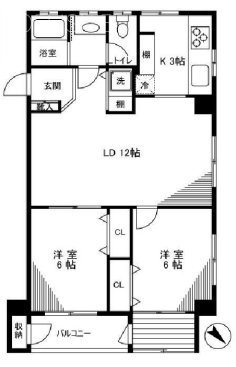 須磨マンション301 間取り図