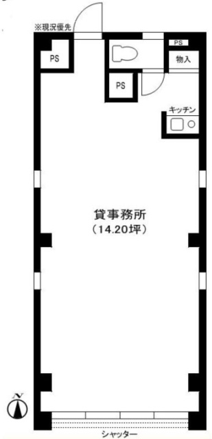 久保ビル1F 間取り図