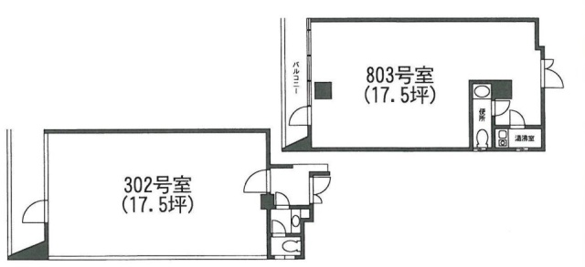 ニュー末広ビル302 間取り図