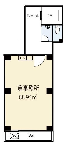 写光ビル5F 間取り図