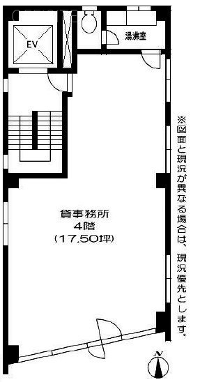 車坂増田ビル4F 間取り図