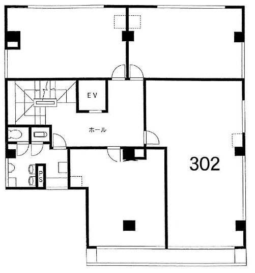 平和相互ビル302 間取り図