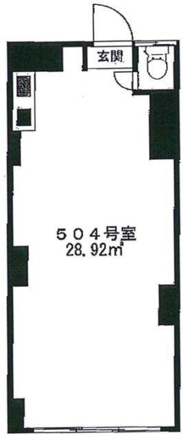 高円寺ビル504 間取り図