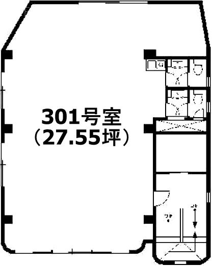 Yー1ビル301 間取り図