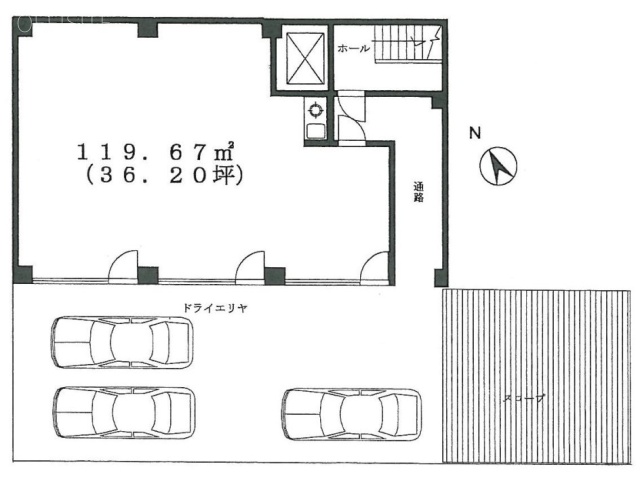 ニュー青山ビルB1F 間取り図