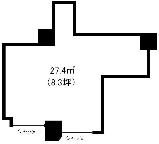 フローラ伊勢佐木ビル1F 間取り図